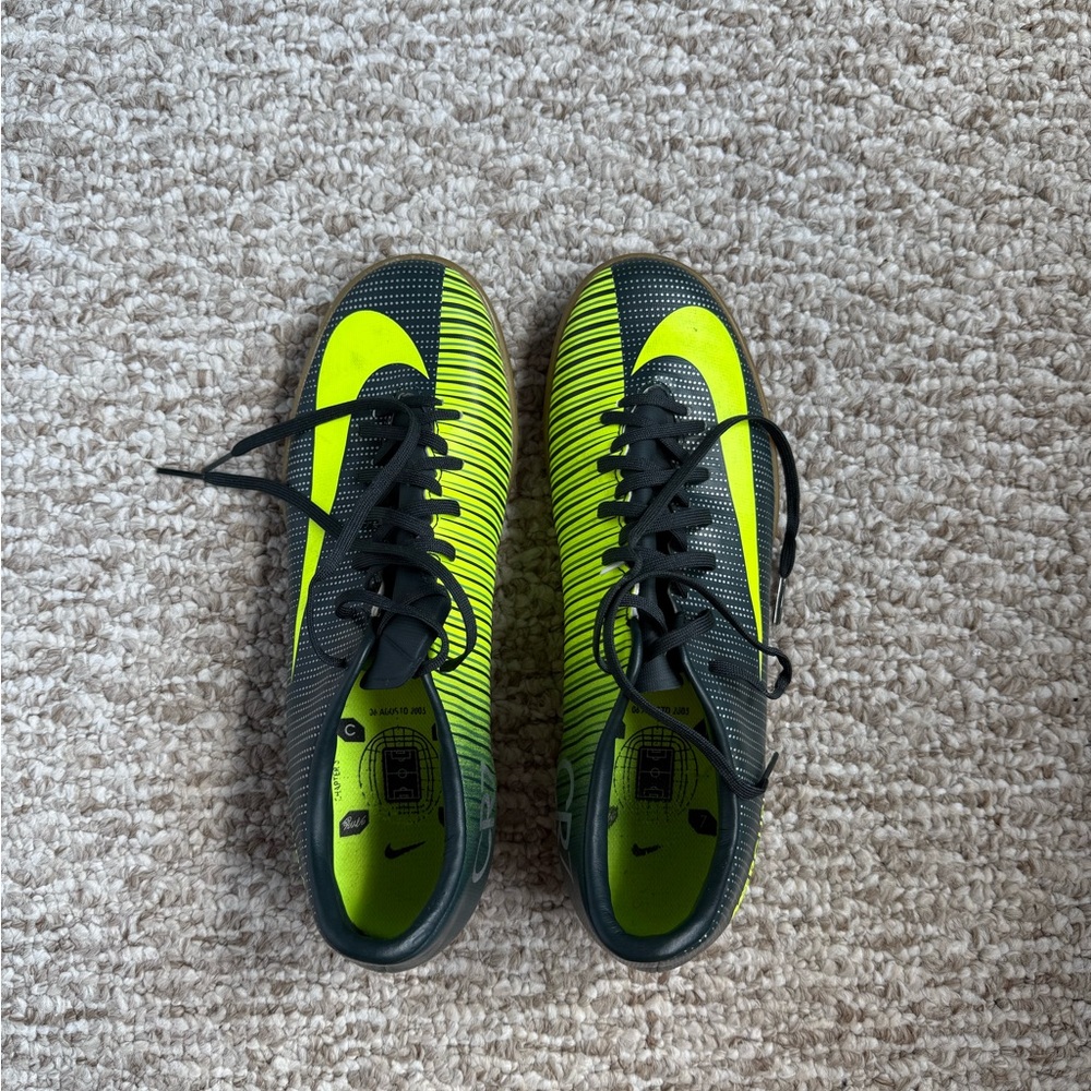 Nike Black and Bright Yellow Turf Shoes CR7